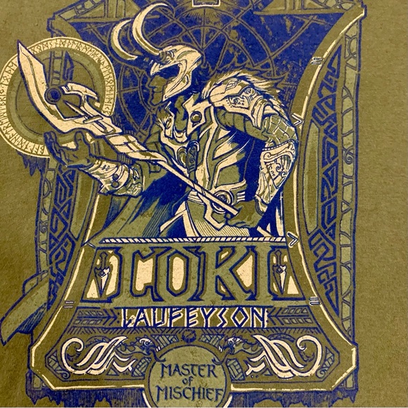Loki Master of Mischief Green Graphic T-shirt - Picture 2 of 4